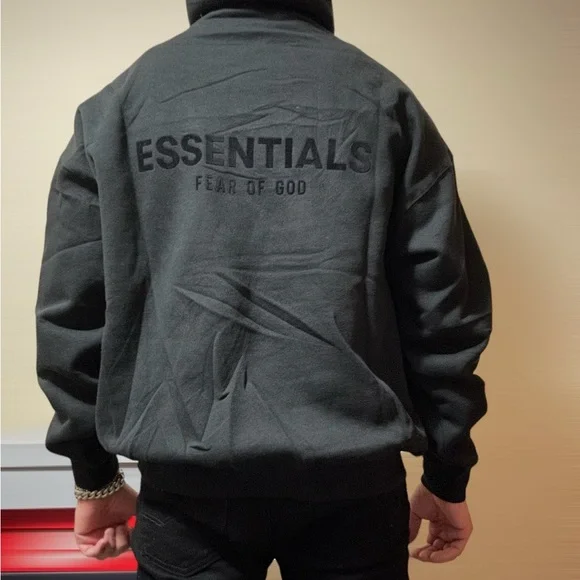 Fear of God Essentials Hoodie Pullover Stretch Limo - Picture 11 of 11